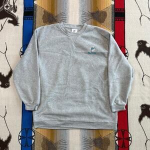 Vintage Y2K Miami Dolphins Fleece Crewneck Sweatshirt Size XL Embroidered NFL